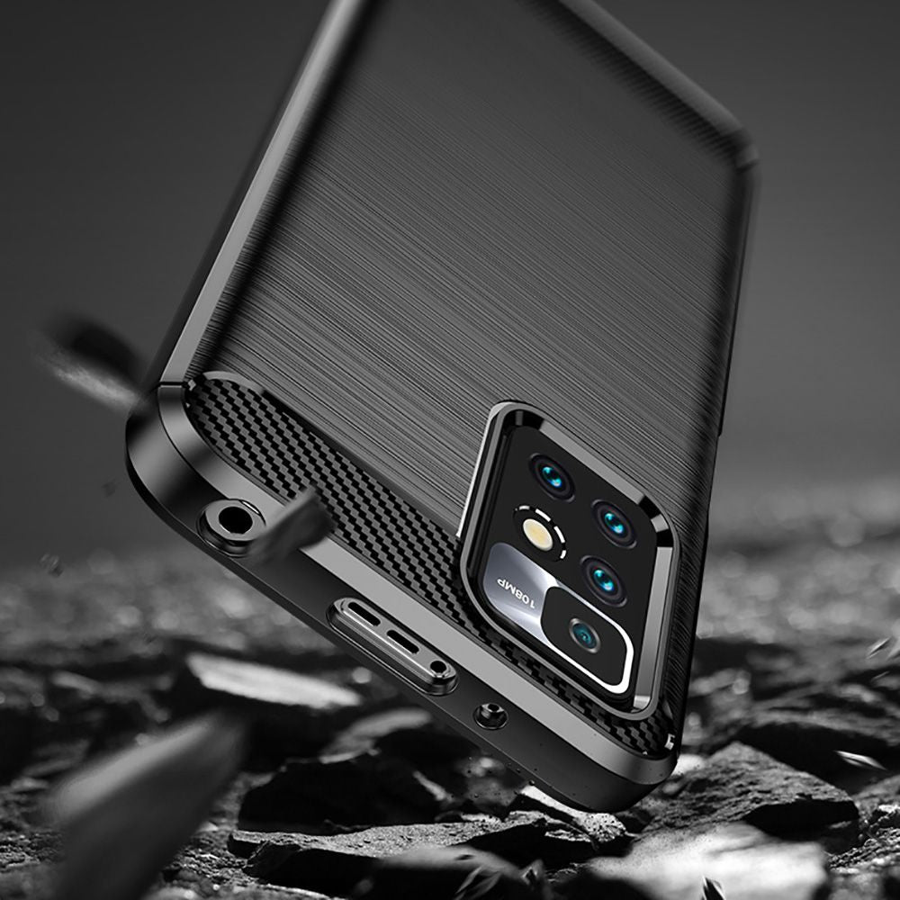 Deksel til Xiaomi Redmi 10 2022 / 10 (2021), Techsuit, Karbon, Svart