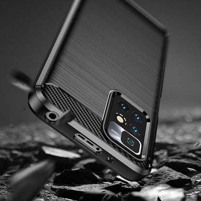 Deksel til Xiaomi Redmi 10 2022 / 10 (2021), Techsuit, Karbon, Svart