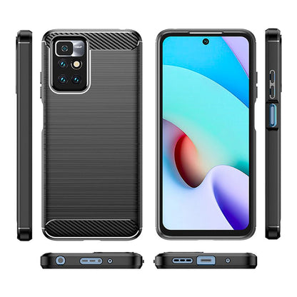 Deksel til Xiaomi Redmi 10 2022 / 10 (2021), Techsuit, Karbon, Svart
