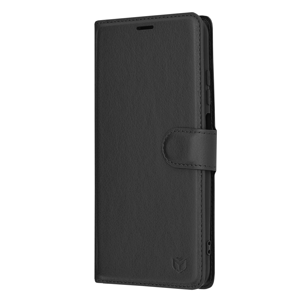 Deksel for Xiaomi Redmi 10 2022 / 10 (2021), Techsuit, Leather Folio, Svart