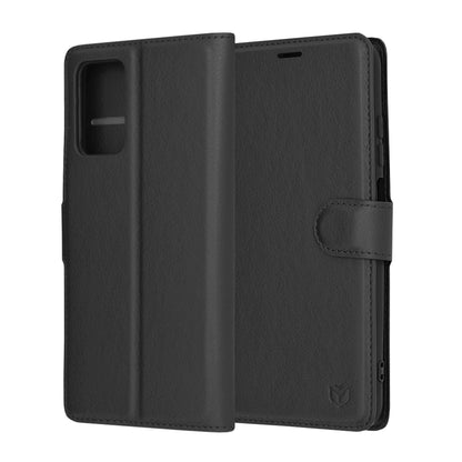 Deksel for Xiaomi Redmi 10 2022 / 10 (2021), Techsuit, Leather Folio, Svart