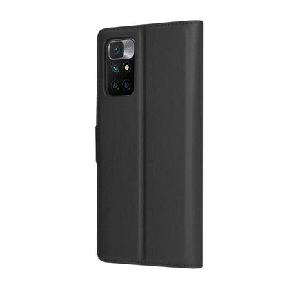 Deksel for Xiaomi Redmi 10 2022 / 10 (2021), Techsuit, Leather Folio, Svart