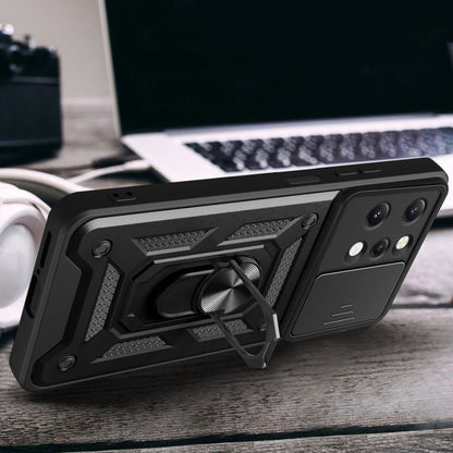 Deksel for Xiaomi Redmi 12 5G / 12, Techsuit, CamShield, Svart