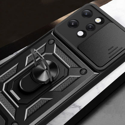 Deksel for Xiaomi Redmi 12 5G / 12, Techsuit, CamShield, Svart