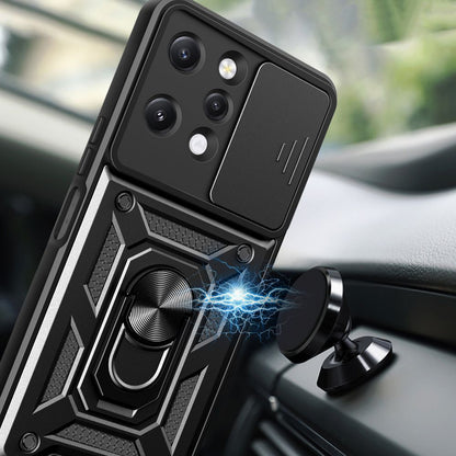 Deksel for Xiaomi Redmi 12 5G / 12, Techsuit, CamShield, Svart