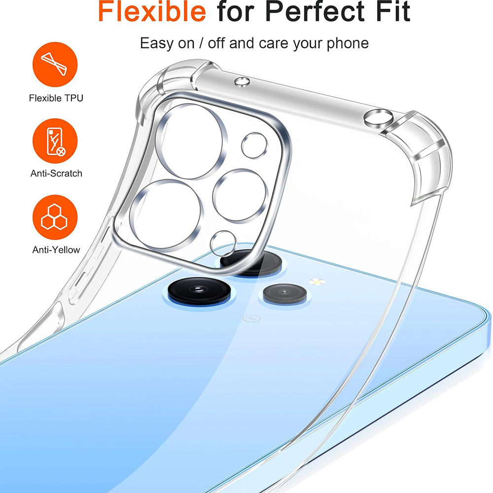 Deksel til Xiaomi Redmi 12 5G / 12, Techsuit, Støtsikker Klar, Transparent
