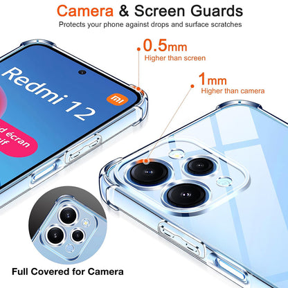 Deksel til Xiaomi Redmi 12 5G / 12, Techsuit, Støtsikker Klar, Transparent