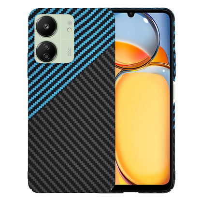 Deksel for Xiaomi Redmi 13C 5G / 13C / Poco C65, Techsuit, Carbonite FiberShell, Svart Bleu