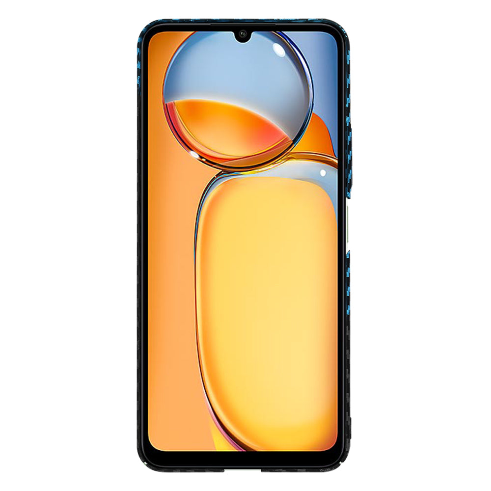Deksel for Xiaomi Redmi 13C 5G / 13C / Poco C65, Techsuit, Carbonite FiberShell, Svart Bleu