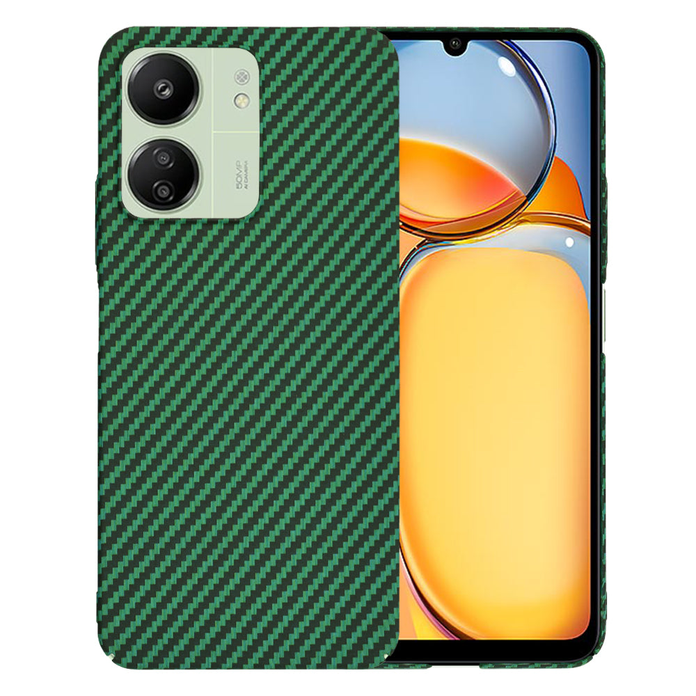 Deksel for Xiaomi Redmi 13C 5G / 13C / Poco C65, Techsuit, Carbonite FiberShell, Grønn