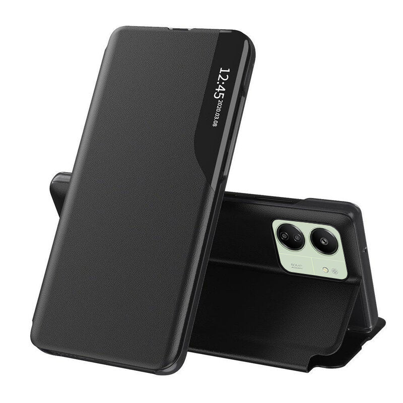 Deksel for Xiaomi Redmi 13C 5G / 13C / Poco C65, Techsuit, eFold, Svart
