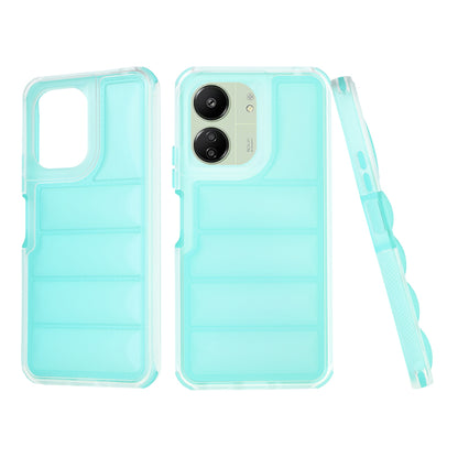 Deksel for Xiaomi Redmi 13C 5G / 13C / Poco C65, Techsuit, Wave Shield, Turkis