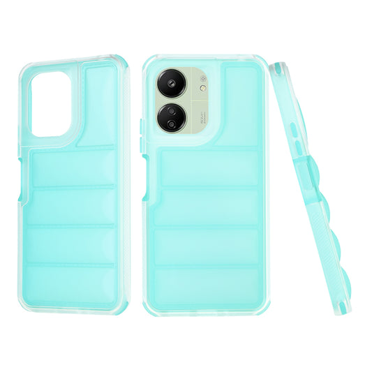 Deksel for Xiaomi Redmi 13C 5G / 13C / Poco C65, Techsuit, Wave Shield, Turkis
