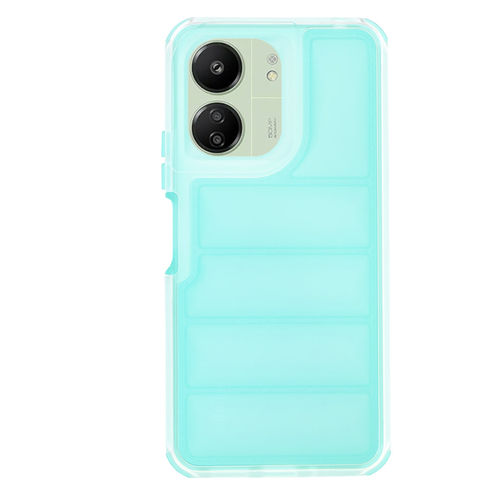 Deksel for Xiaomi Redmi 13C 5G / 13C / Poco C65, Techsuit, Wave Shield, Turkis