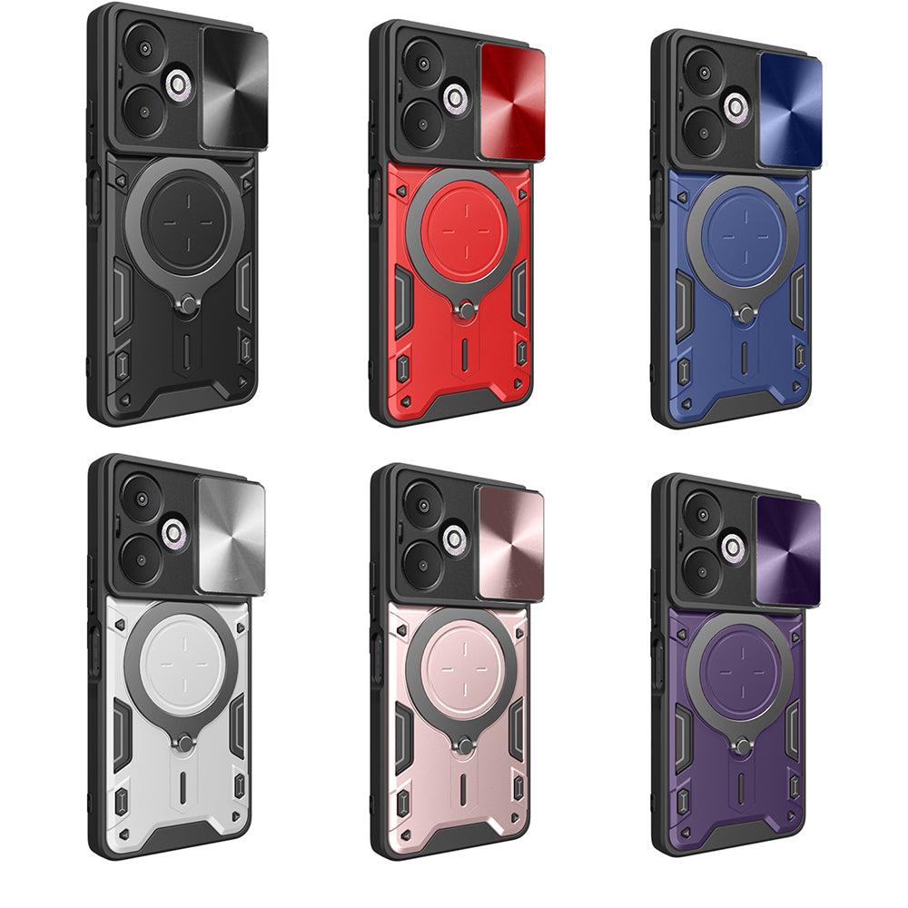 Deksel til Xiaomi Redmi 13C 5G, Techsuit, CamGuard Pro, Rosa Gull