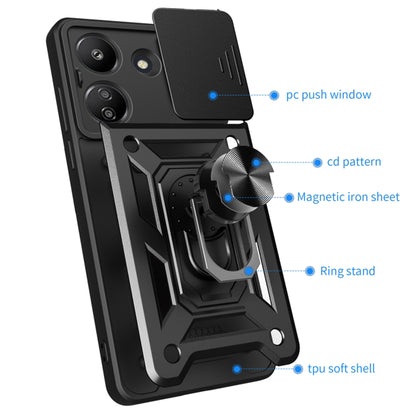 Deksel til Xiaomi Redmi 13C 5G, Techsuit, CamShield, Blå