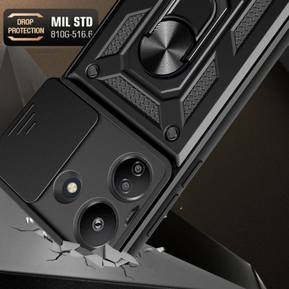 Deksel til Xiaomi Redmi 13C 5G, Techsuit, CamShield, Svart