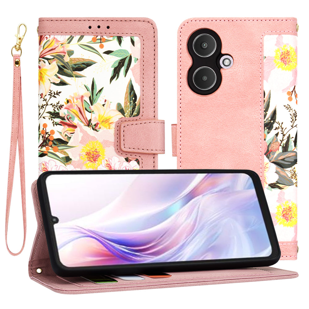 Deksel til Xiaomi Redmi 13C 5G, Techsuit, FlipCraft, Rosa