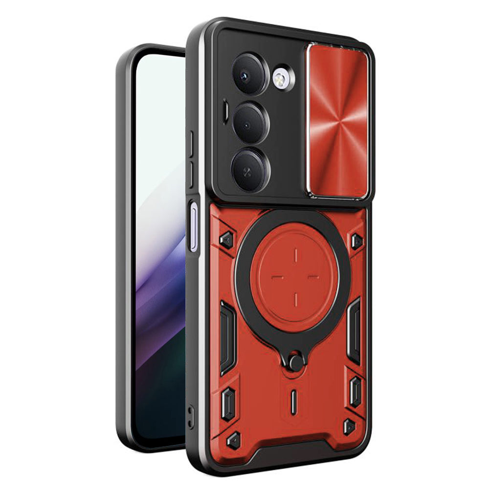 Deksel for Xiaomi Redmi 15 5G / 15 4G, Techsuit, CamGuard Pro, Rød