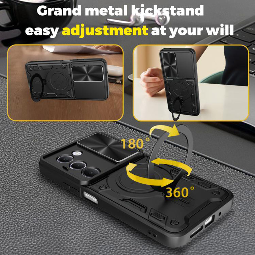 Deksel for Xiaomi Redmi 15 5G / 15 4G, Techsuit, CamGuard Pro, Rød