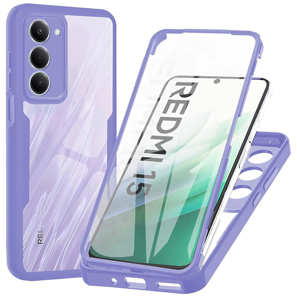 Deksel for Xiaomi Redmi 15 5G / 15 4G, Techsuit, ColorVerse 360, Lilla