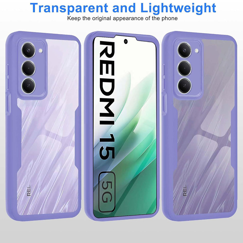 Deksel for Xiaomi Redmi 15 5G / 15 4G, Techsuit, ColorVerse 360, Lilla