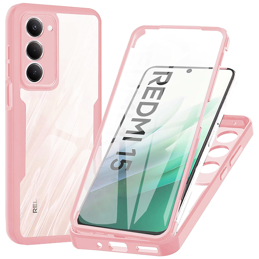 Deksel for Xiaomi Redmi 15 5G / 15 4G, Techsuit, ColorVerse 360, Rosa