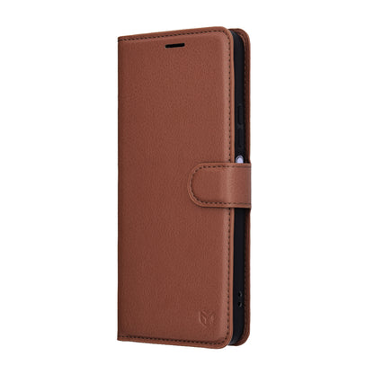 Deksel for Xiaomi Redmi 15 5G / 15 4G, Techsuit, Leather Folio, Brun