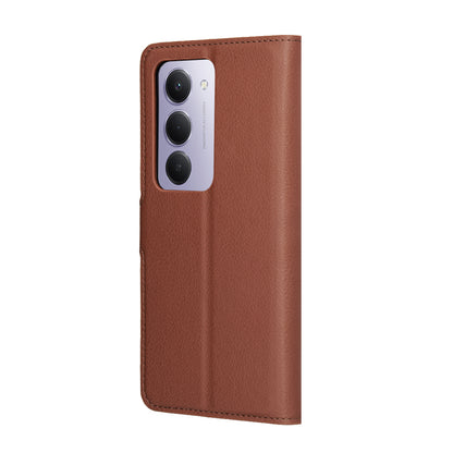 Deksel for Xiaomi Redmi 15 5G / 15 4G, Techsuit, Leather Folio, Brun