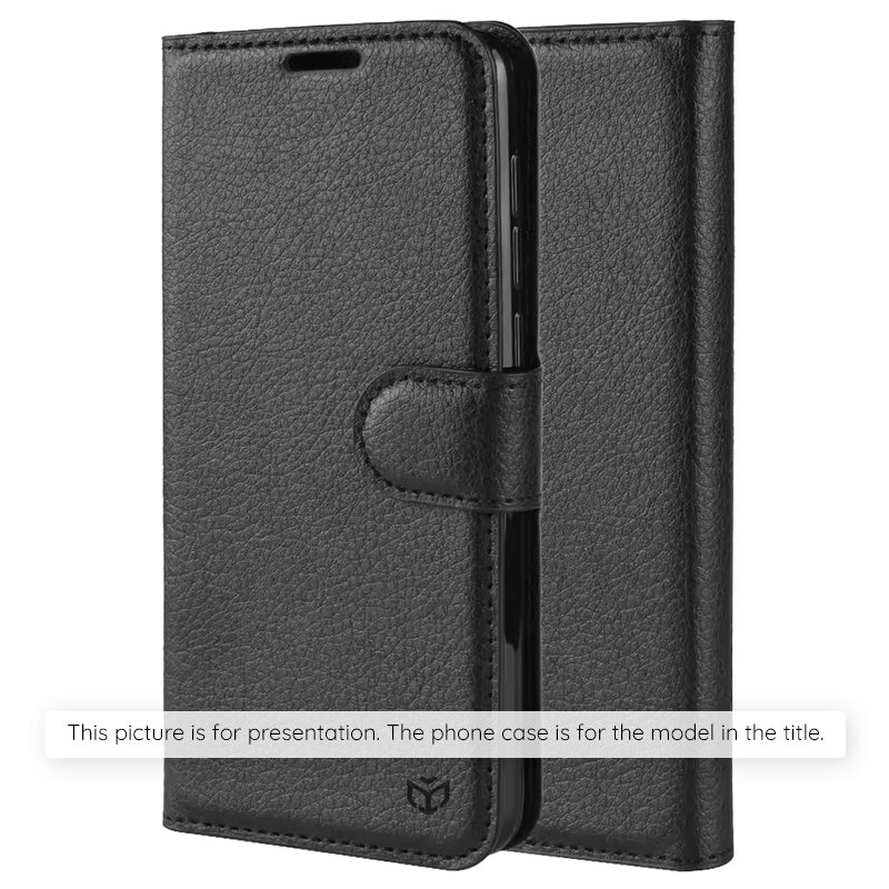 Deksel for Xiaomi Redmi 15 5G / 15 4G, Techsuit, Leather Folio, Svart