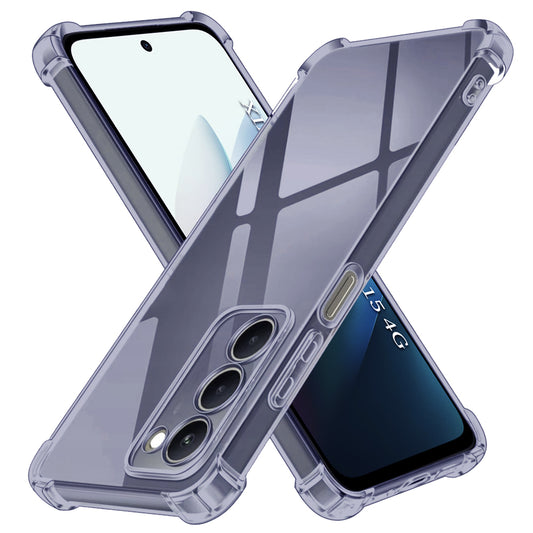 Deksel for Xiaomi Redmi 15 5G / 15 4G, Techsuit, Støtsikker Klar, Røykfarget