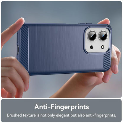 Deksel til Xiaomi Redmi 15C 5G / 15C 4G, Techsuit, Karbon, Blå