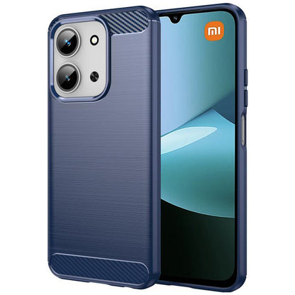 Deksel til Xiaomi Redmi 15C 5G / 15C 4G, Techsuit, Karbon, Blå