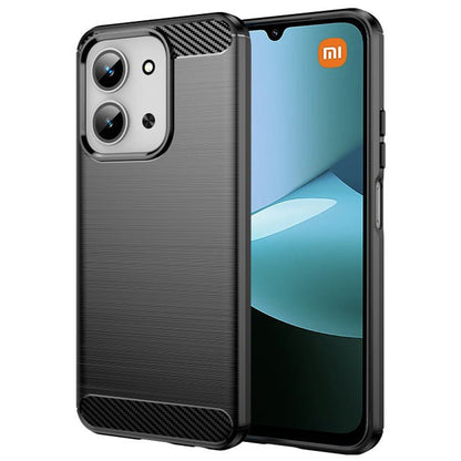 Deksel til Xiaomi Redmi 15C 5G / 15C 4G, Techsuit, Karbon, Svart
