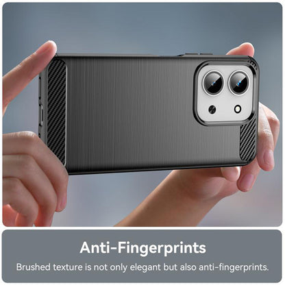 Deksel til Xiaomi Redmi 15C 5G / 15C 4G, Techsuit, Karbon, Svart