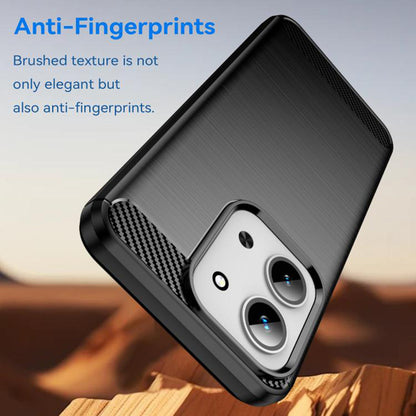 Deksel til Xiaomi Redmi 15C 5G / 15C 4G, Techsuit, Karbon, Svart