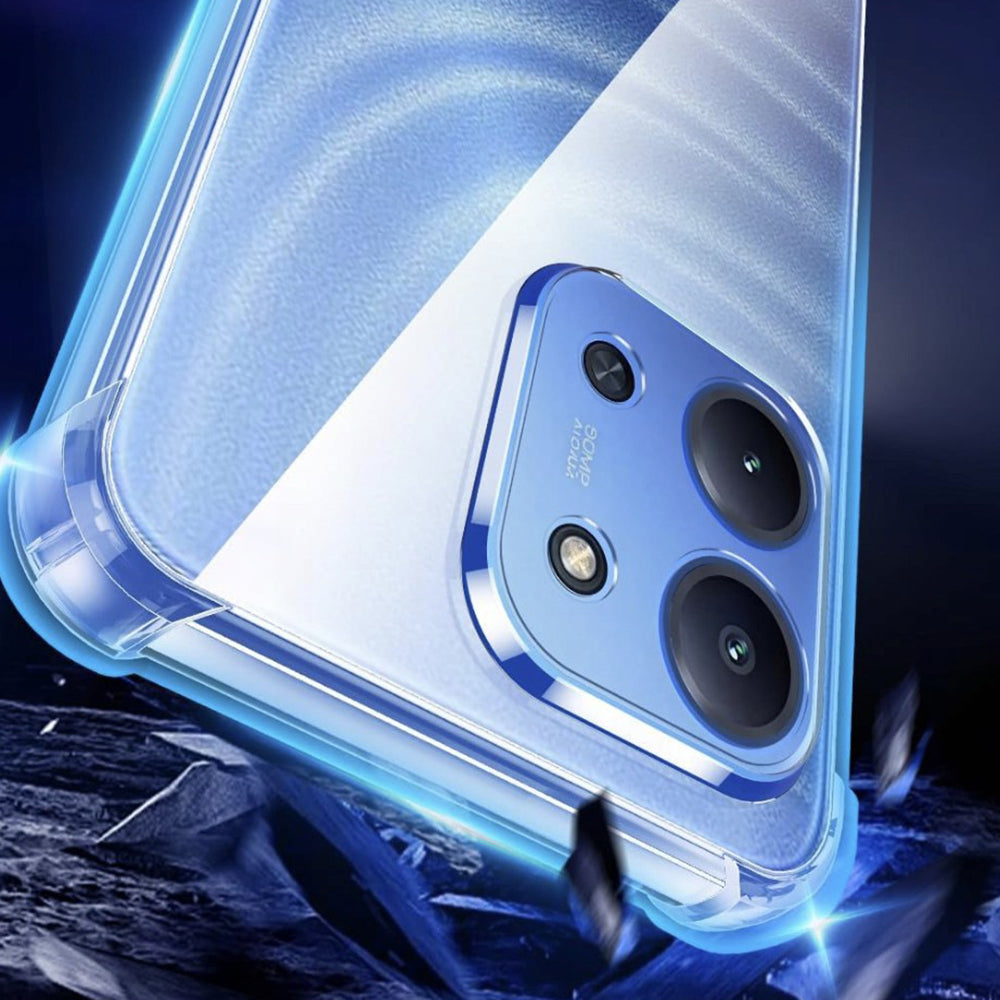 Deksel for Xiaomi Redmi 15C 5G / 15C 4G, Techsuit, Støtsikker Klar, Transparent