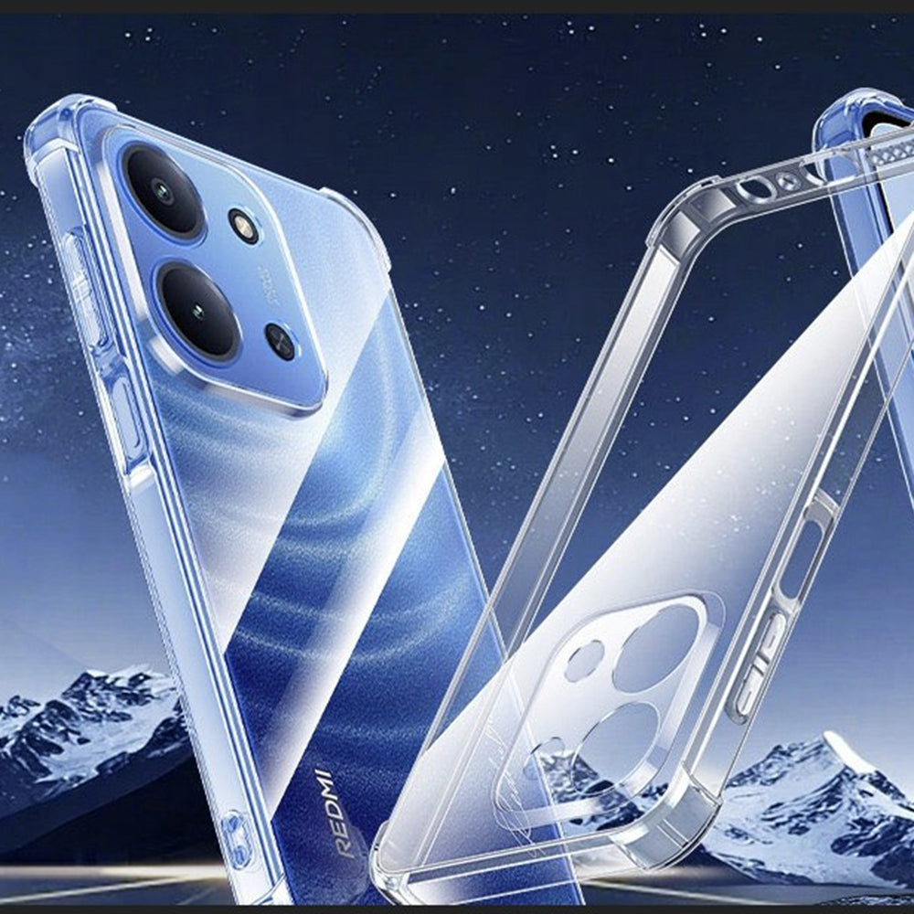 Deksel for Xiaomi Redmi 15C 5G / 15C 4G, Techsuit, Støtsikker Klar, Transparent