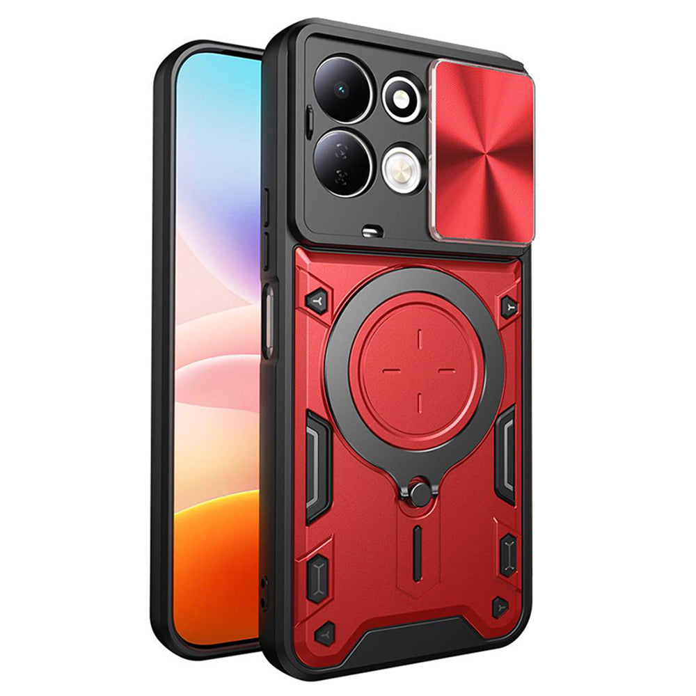 Deksel til Xiaomi Redmi 17 5G / 17 4G, Techsuit, CamGuard Pro, rød