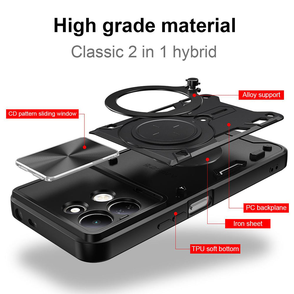 Deksel til Xiaomi Redmi 17 5G / 17 4G, Techsuit, CamGuard Pro, roségull