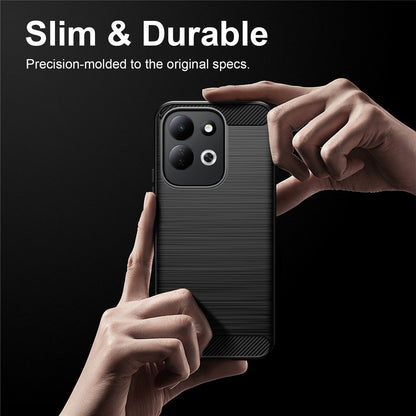 Deksel til Xiaomi Redmi 17 5G / 17 4G, Techsuit, Karbon, Svart