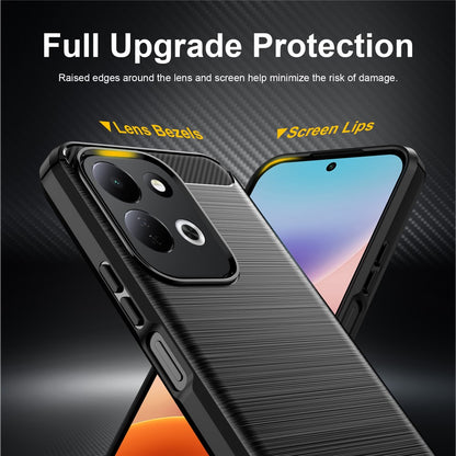 Deksel til Xiaomi Redmi 17 5G / 17 4G, Techsuit, Karbon, Svart