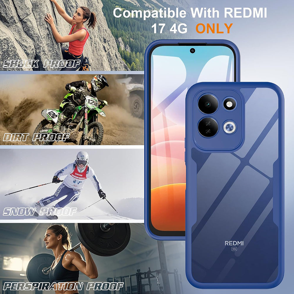 Deksel for Xiaomi Redmi 17 5G / 17 4G, Techsuit, ColorVerse 360, Blå