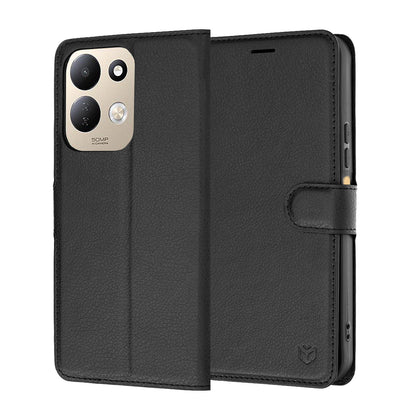 Deksel for Xiaomi Redmi 17 5G / 17 4G, Techsuit, Leather Folio, Svart