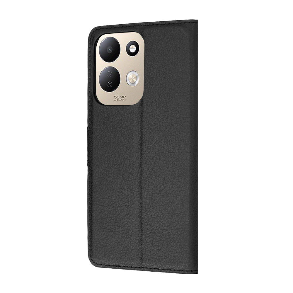 Deksel for Xiaomi Redmi 17 5G / 17 4G, Techsuit, Leather Folio, Svart