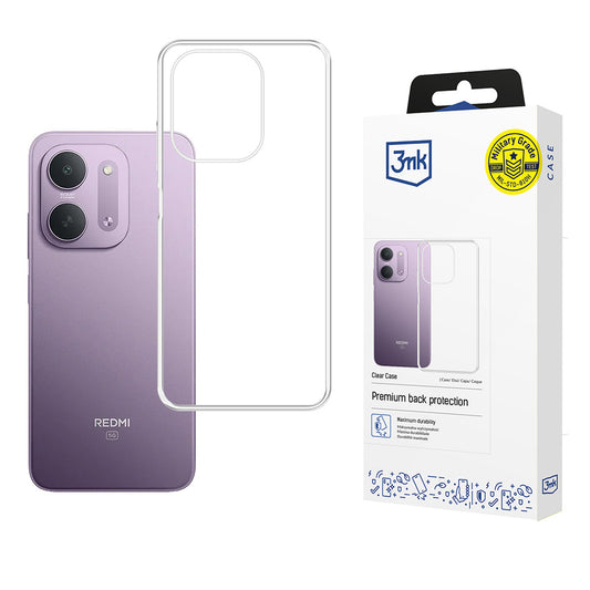 Deksel for Xiaomi Redmi 17C 5G, 3MK, Klar, Transparent