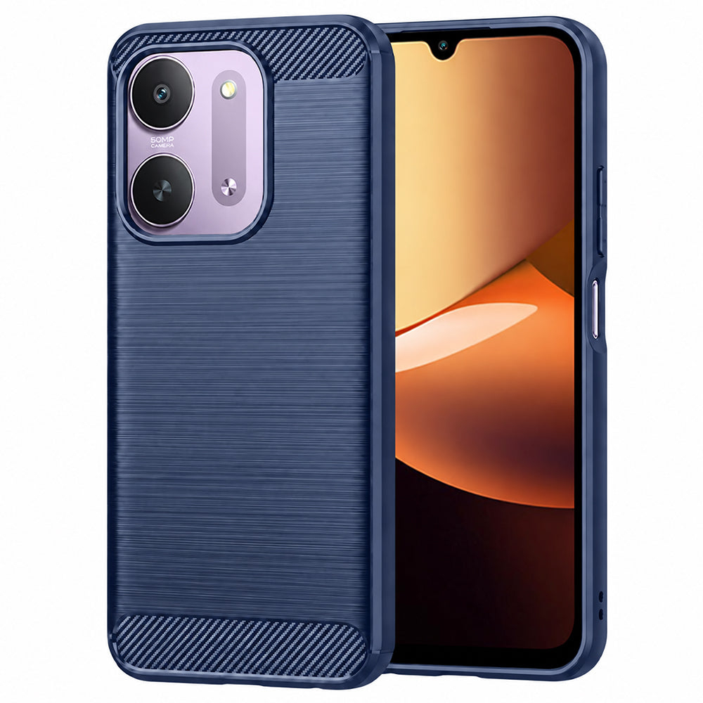 Deksel til Xiaomi Redmi 17C 5G, Techsuit, Carbon, blå