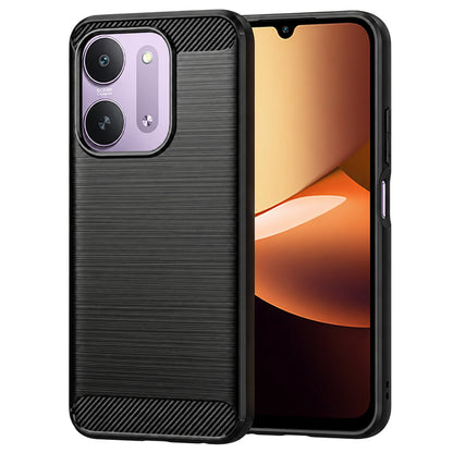 Deksel til Xiaomi Redmi 17C 5G, Techsuit, Karbon, Svart