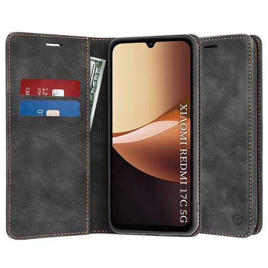 Deksel for Xiaomi Redmi 17C 5G, Techsuit, Confy, Svart