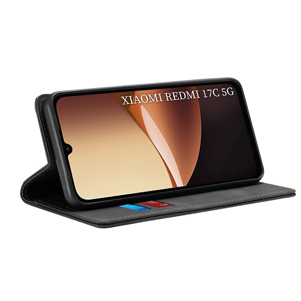 Deksel for Xiaomi Redmi 17C 5G, Techsuit, Confy, Svart